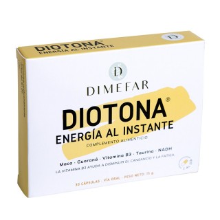 Diotona® 30 cápsulas con maca, guaraná, B3, NADH y taurina