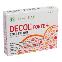 Decol® Forte +  30 Cápsulas con Coenzima Q10  y berberina  - Dimefar