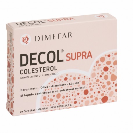 Decol® Supra 30 cápsulas com Bergamota, Azeitona, Alcachofra e Lúpulo