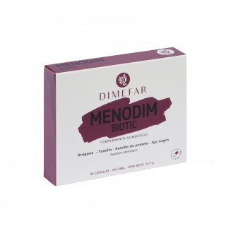 Menodim Biotic - 30 cápsulas a base de Orégano, Tomillo, Pomelo y Ajo