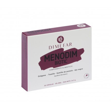 Menodim Biotic - 30 cápsulas a base de Orégano, Tomillo, Pomelo y Ajo