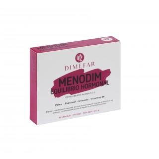 Menodim equilibrio hormonal - 30 cápsulas a base de Polen, Shatavari, Granada y Vitamina B6