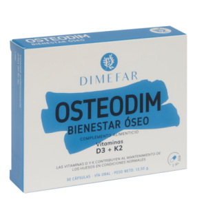Osteodim 30 cápsulas com Vitamina D3 e Vitamina K2