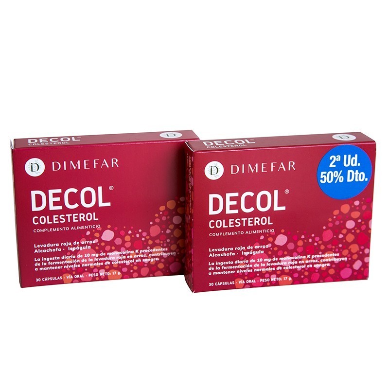 Decol® Pack 2ª Unidad 50% Dto | Colesterol Bajo Control - Dimefar