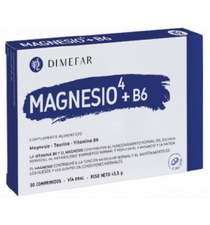 Magnésio ³ + Vitamina B6 - 30 cápsulas com Taurina e Vit B6