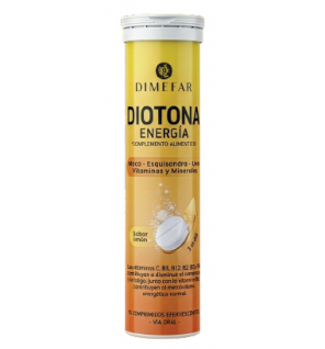 Diotona Energía - 15 comprimidos efervescentes con Maca, Esquisandra, Uva y Vitaminas y Minerales