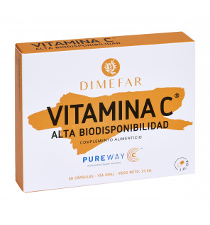 Vitamina C PureWay-C 30 cápsulas Alta biodisponibilidad